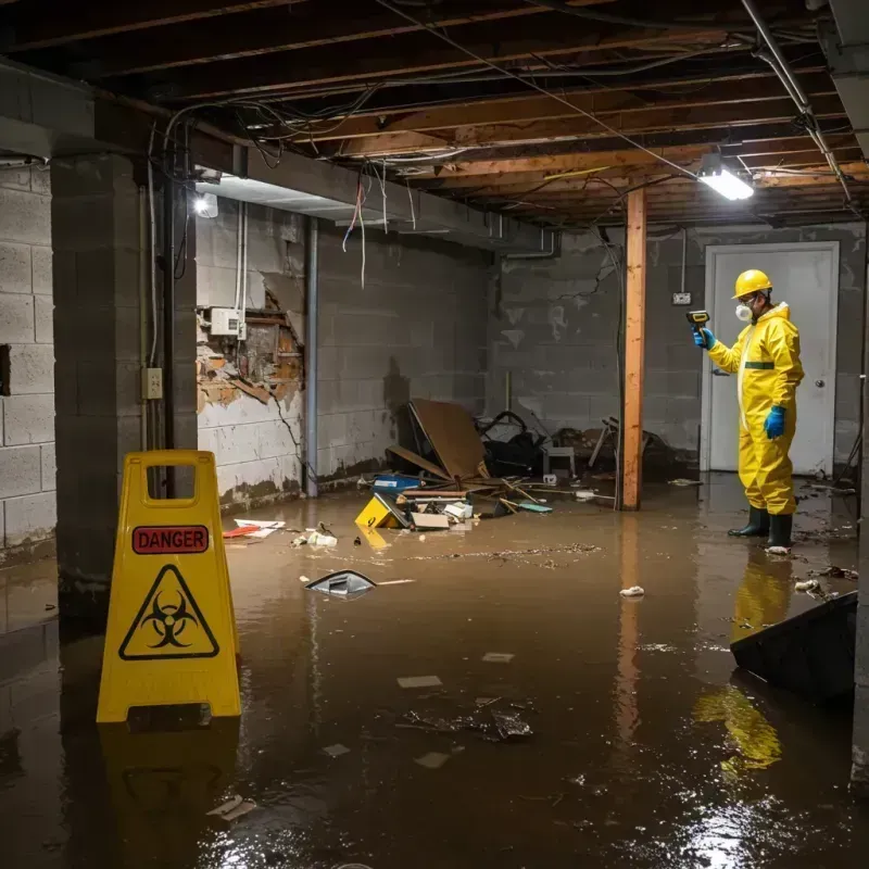 Flooded Basement Electrical Hazard in Dacula, GA Property